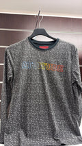 Camiseta juvenil gris estampada Attitude — fotografía del producto