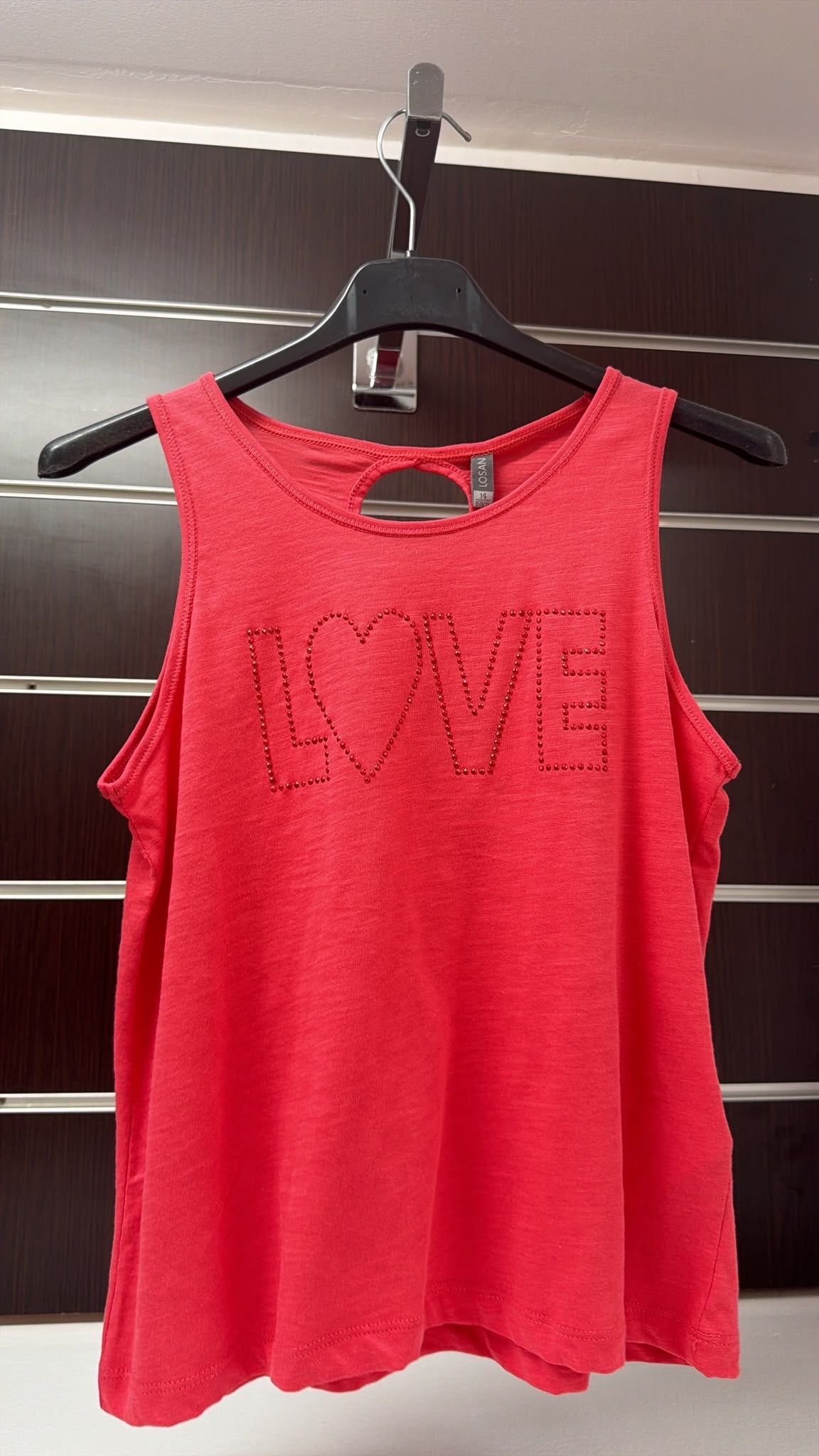 Camiseta de tirantes Losan coral Love — fotografía del producto