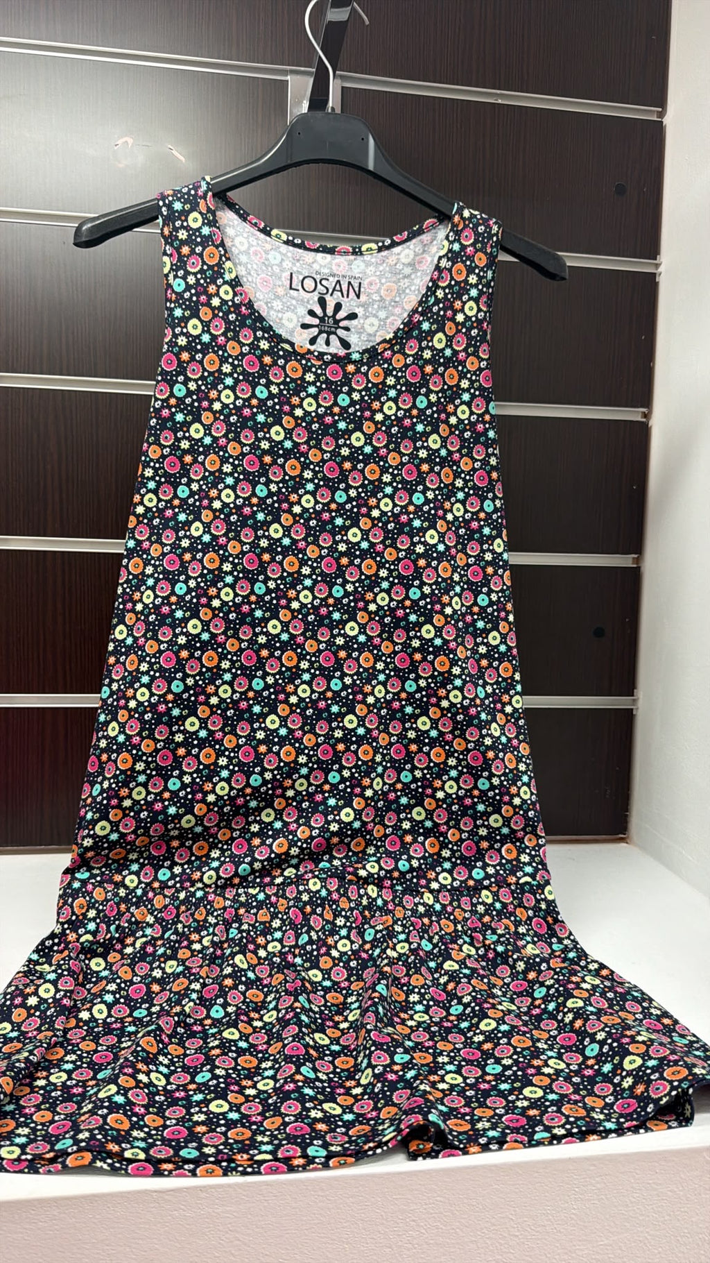 Vestido juvenil Losan floral multicolor — fotografía del producto