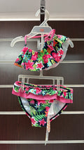 Bikini niña flores tropicales — fotografía del producto