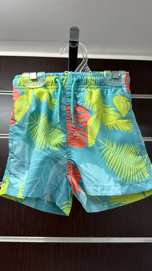 Bañador bermuda niño hojas tropicales — fotografía del producto