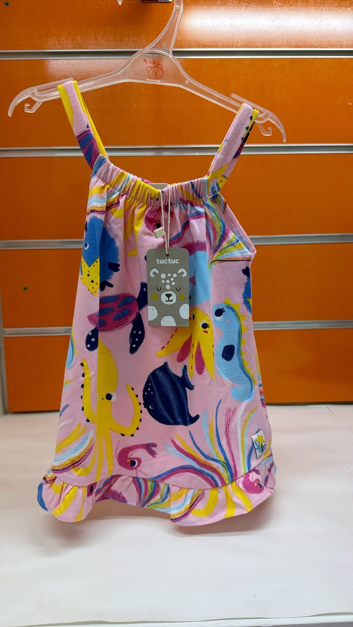 Vestido bebé Tuc Tuc Ocean Wonders rosa — fotografía del producto