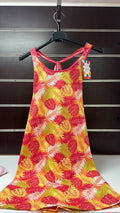 Vestido niña Losan tropical naranja — fotografía del producto