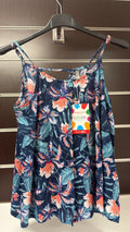 Camiseta niña Losan azul marino floral de tirantes — fotografía del producto