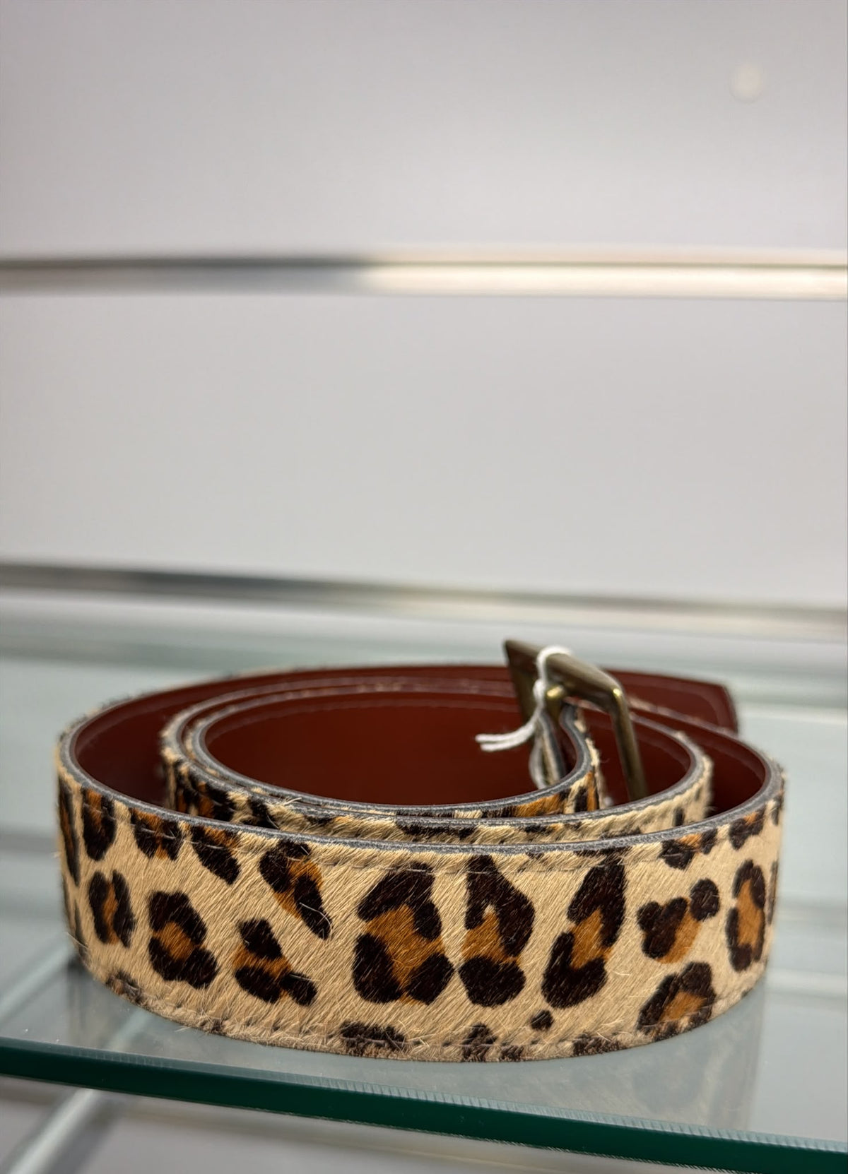 Cinturón animal print leopardo — fotografía del producto