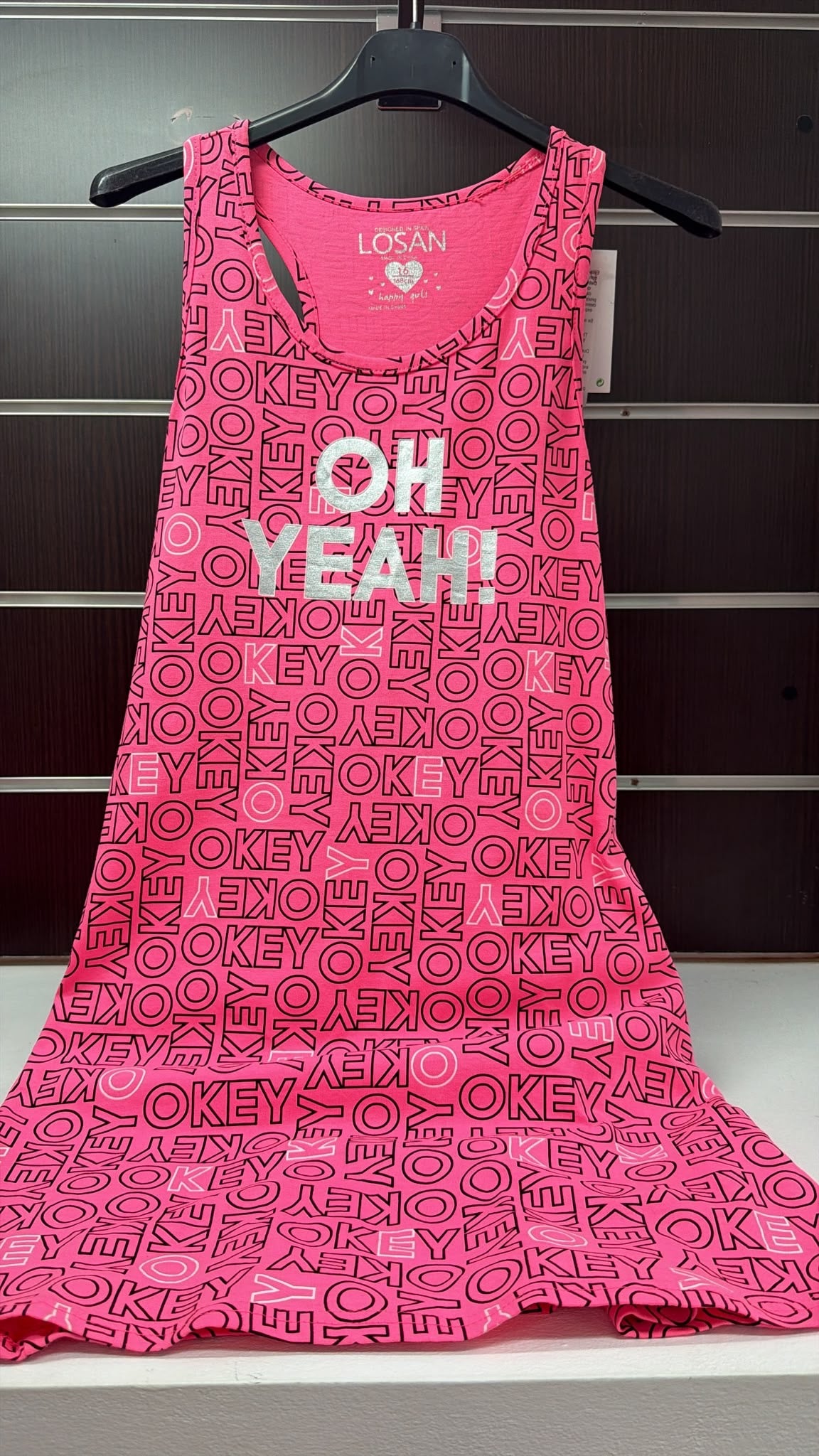 Vestido juvenil Losan fucsia Oh Yeah — fotografía del producto