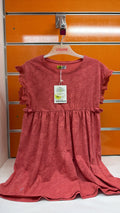 Vestido niña Losan rosa coral con estampado floral — fotografía del producto