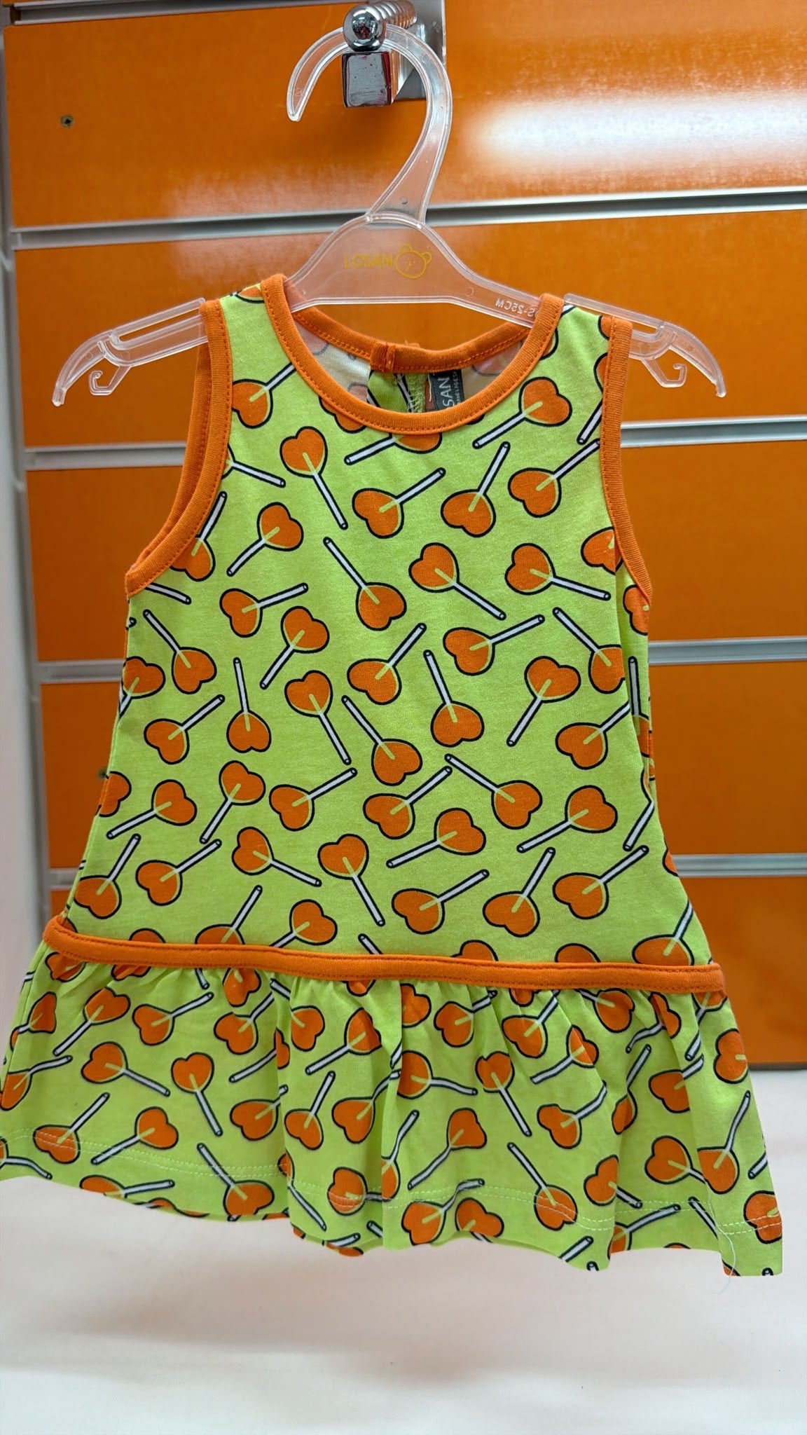 Vestido bebé Losan con piruletas — fotografía del producto