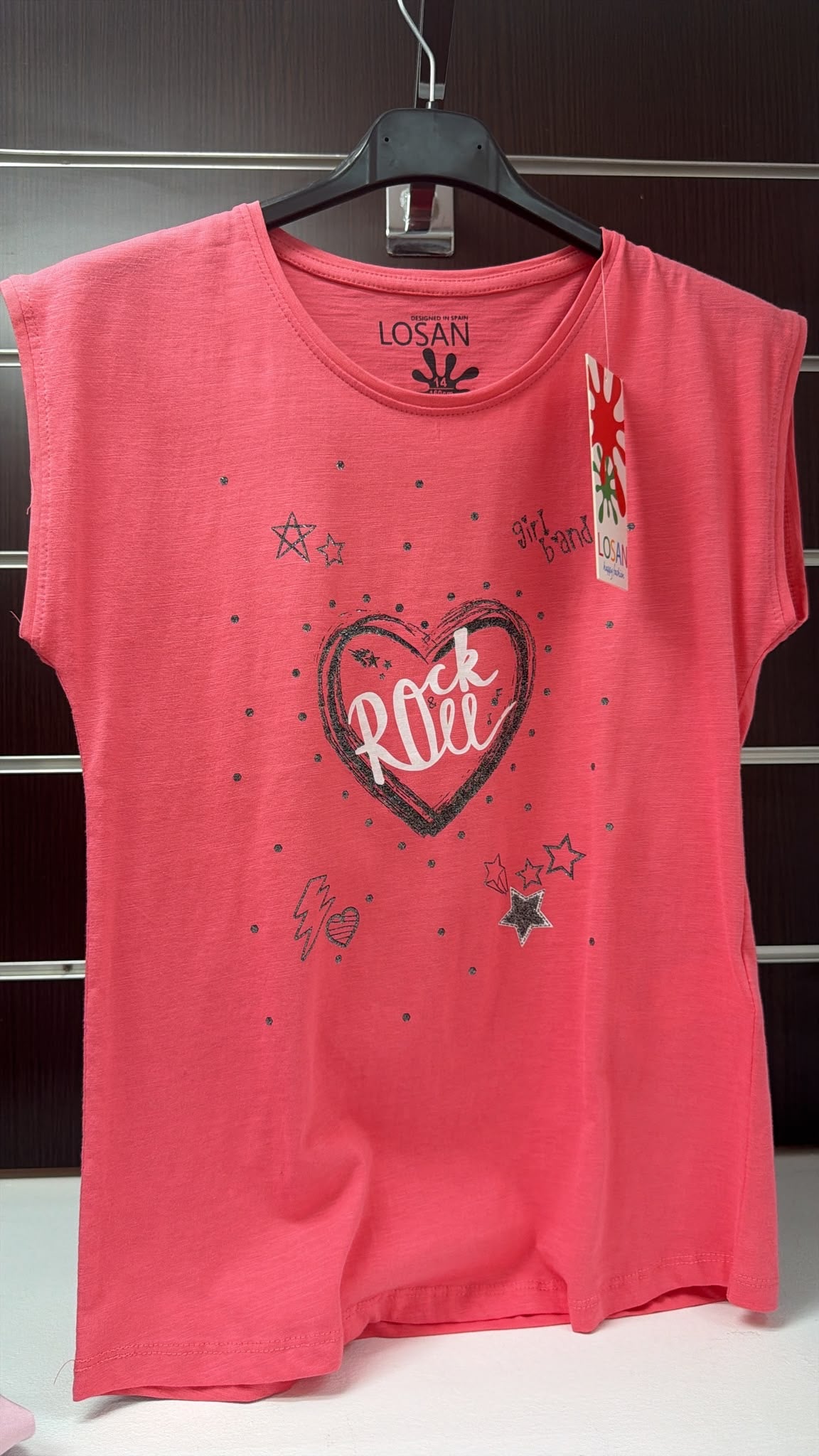 Camiseta Losan Rock & Roll corazón — fotografía del producto