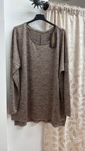 Jersey fino jaspeado gris — fotografía del producto