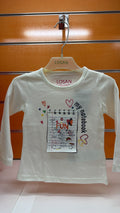 Camiseta niña Losan “My Notebook” blanca — fotografía del producto