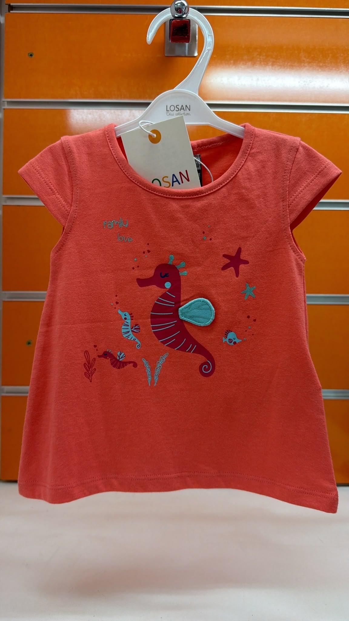 Camiseta bebé Losan coral caballito de mar Under the Sea — fotografía del producto