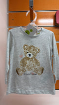 Camiseta bebé Losan gris con oso — fotografía del producto