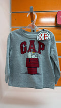 Camiseta bebé GAP x Snoopy gris — fotografía del producto