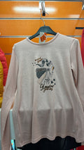 Camiseta rosa Glamour Journey para niña — fotografía del producto