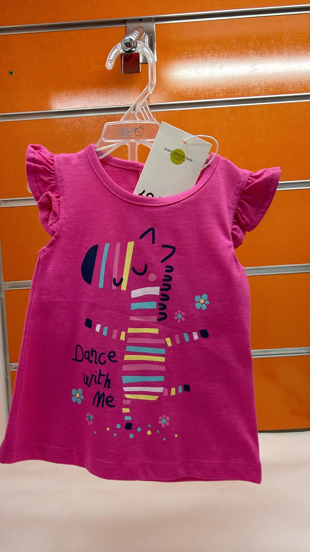 Conjunto bebé Losan fucsia cebra Dance With Me — fotografía del producto