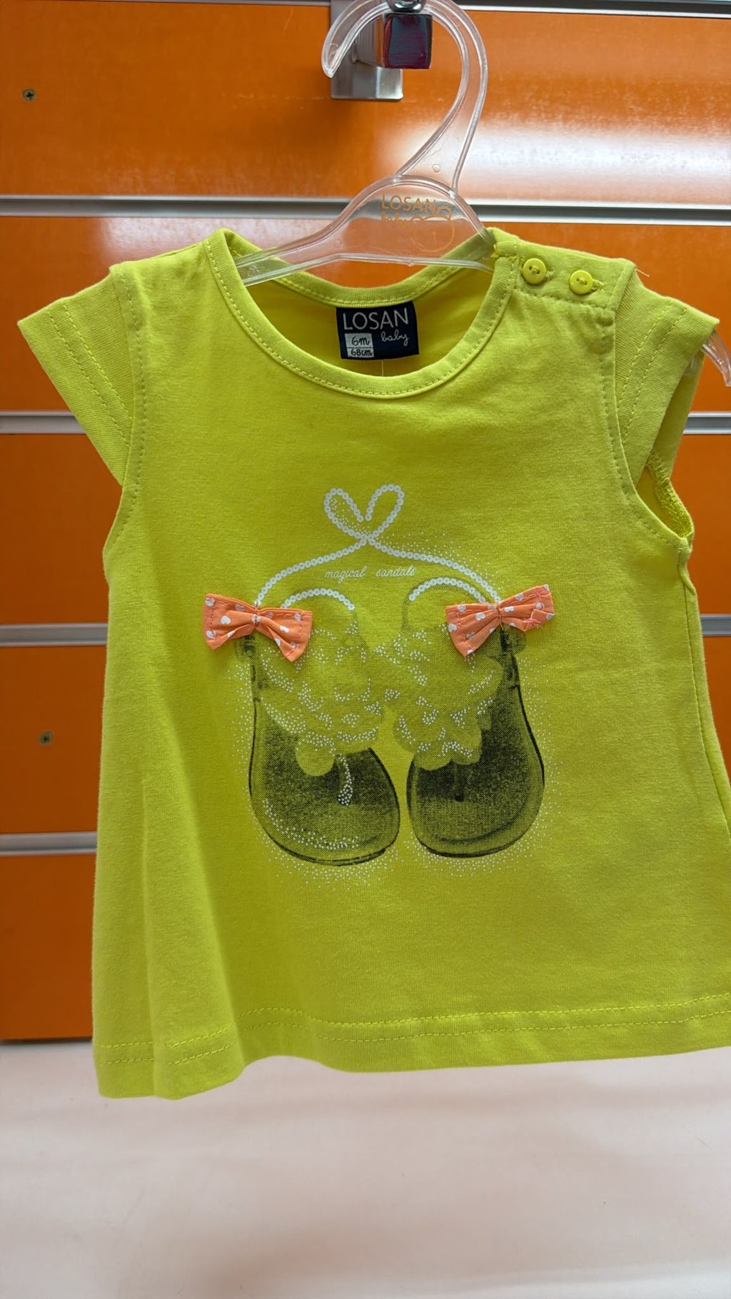 Conjunto bebé niña Losan con lazos y pantalón — fotografía del producto