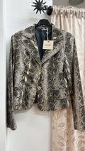 Blazer mujer estampado animal print — fotografía del producto