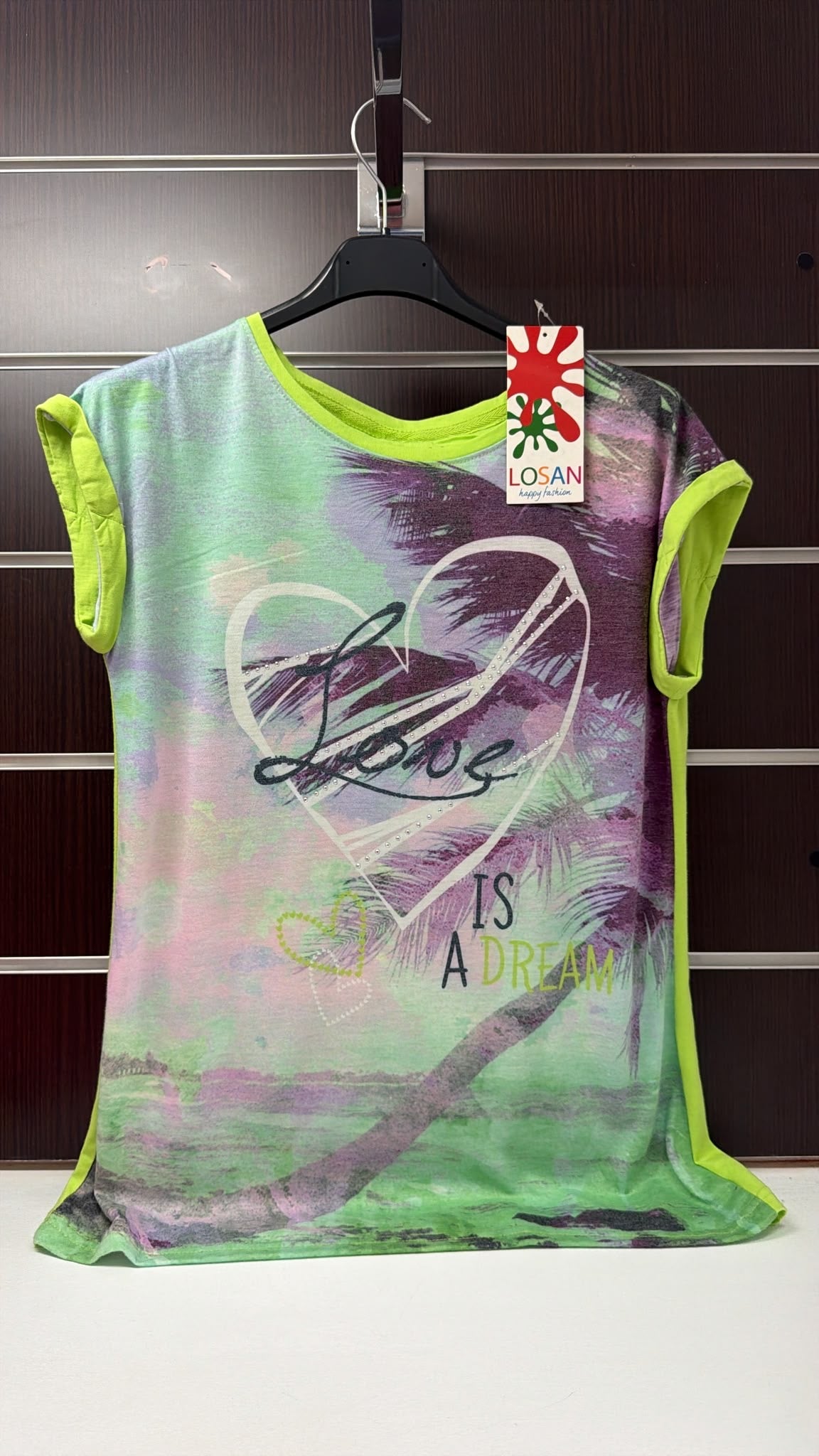 Camiseta juvenil Losan tropical Love — fotografía del producto