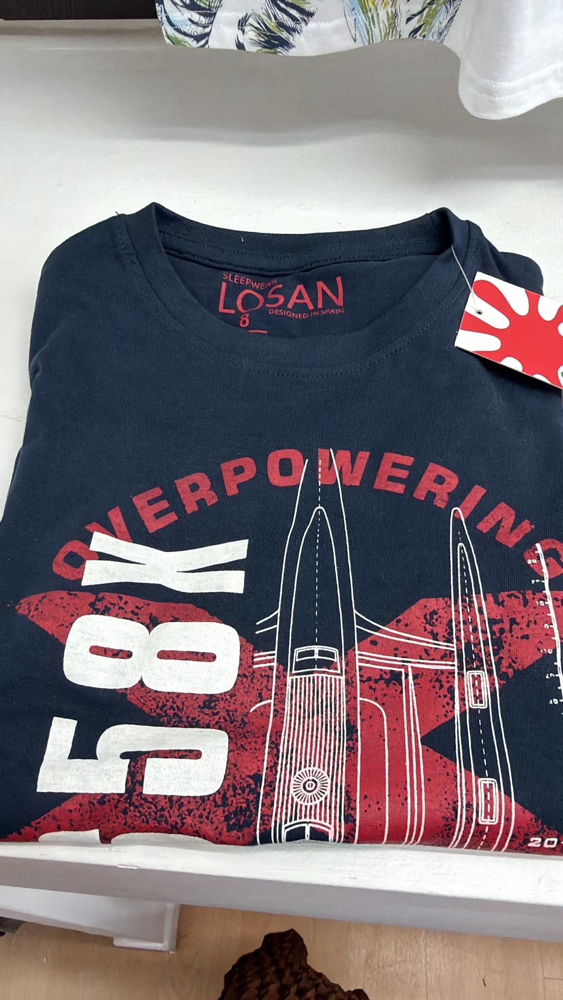 Pijama niño Losan avión azul marino y gris — fotografía del producto