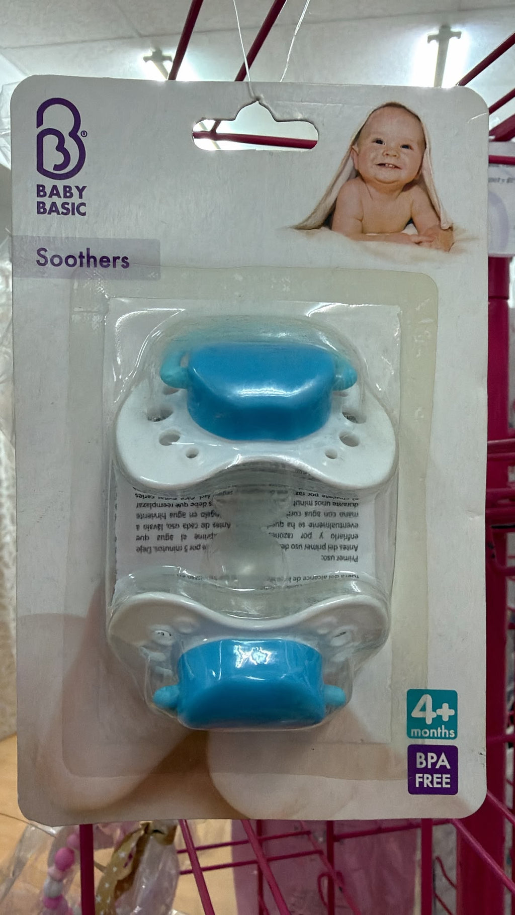 Pack de 2 chupetes Baby Basic +4 meses — fotografía del producto