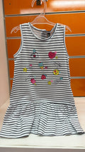 Vestido niña Losan de rayas con dibujos divertidos — fotografía del producto