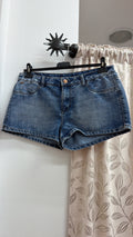 Short vaquero azul básico — fotografía del producto