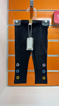 Leggings bebé Tuc Tuc gris con flores — fotografía del producto