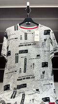 Camiseta juvenil Losan gris estampado gráfico — fotografía del producto
