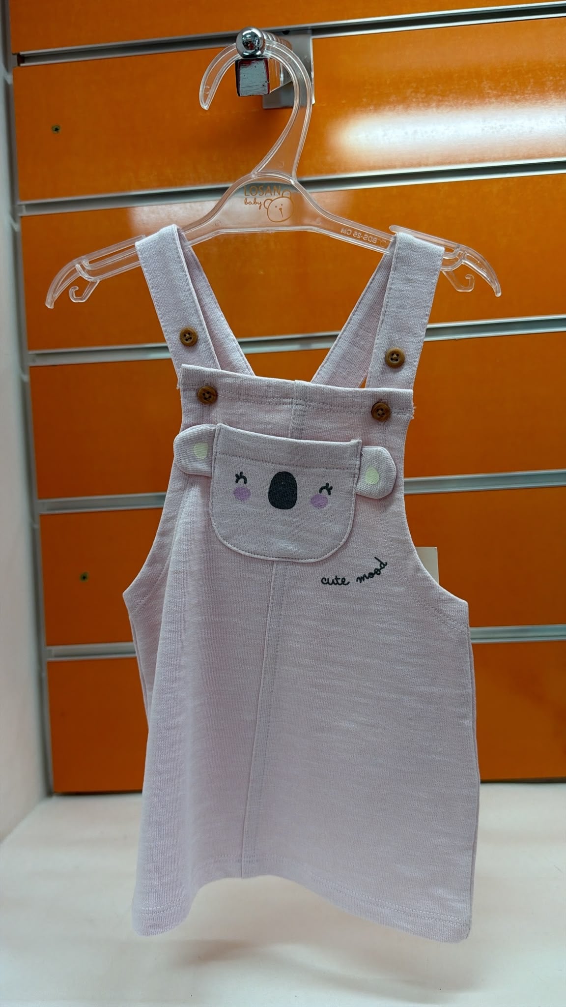 Vestido peto bebé Losan lila koala Better World — fotografía del producto