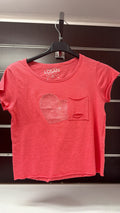 Camiseta niña Losan coral con corazón de lentejuelas — fotografía del producto