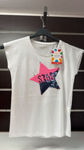 Camiseta niña Losan con estrella de lentejuelas — fotografía del producto