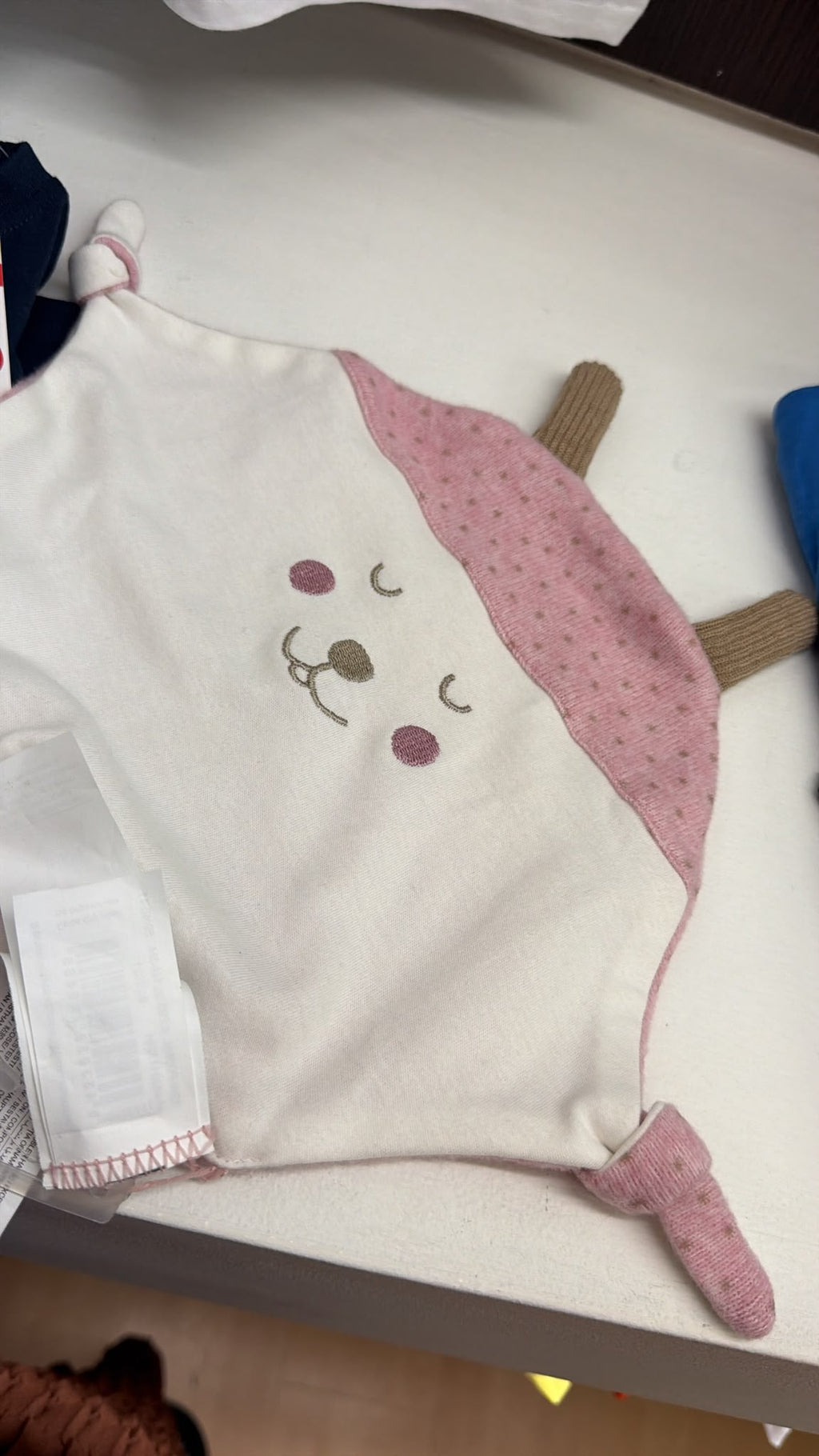 Dou Dou Manta de Apego Interbaby – Ciervo Rosa pack de dos — fotografía del producto