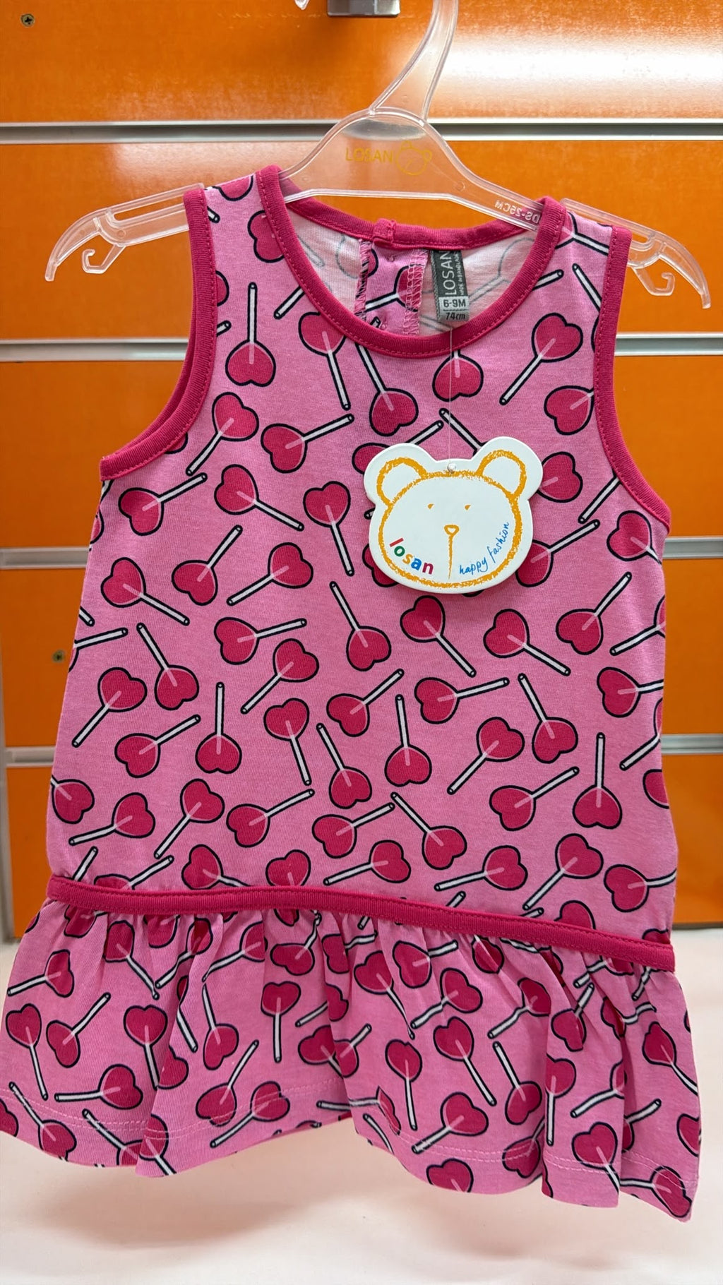 Vestido bebé Losan con piruletas — fotografía del producto