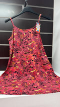 Vestido juvenil Losan coral estampado de tirantes — fotografía del producto
