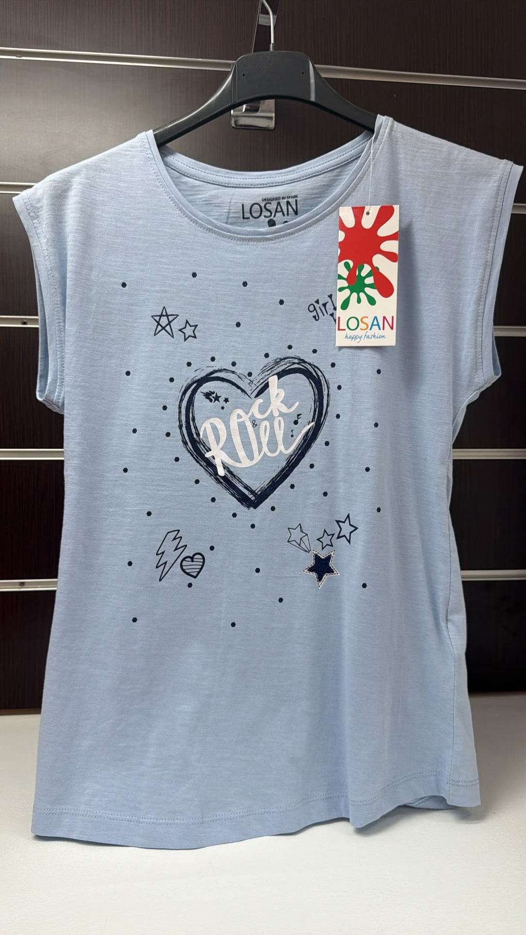 Camiseta Losan Rock & Roll corazón — fotografía del producto