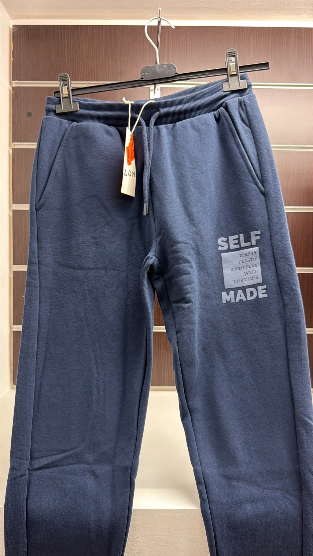 Pantalón deportivo juvenil azul Self Made — fotografía del producto