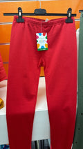 Leggings largos básicos rojos para niña — fotografía del producto