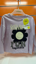 Camiseta niña Losan “Fun Together” lila — fotografía del producto