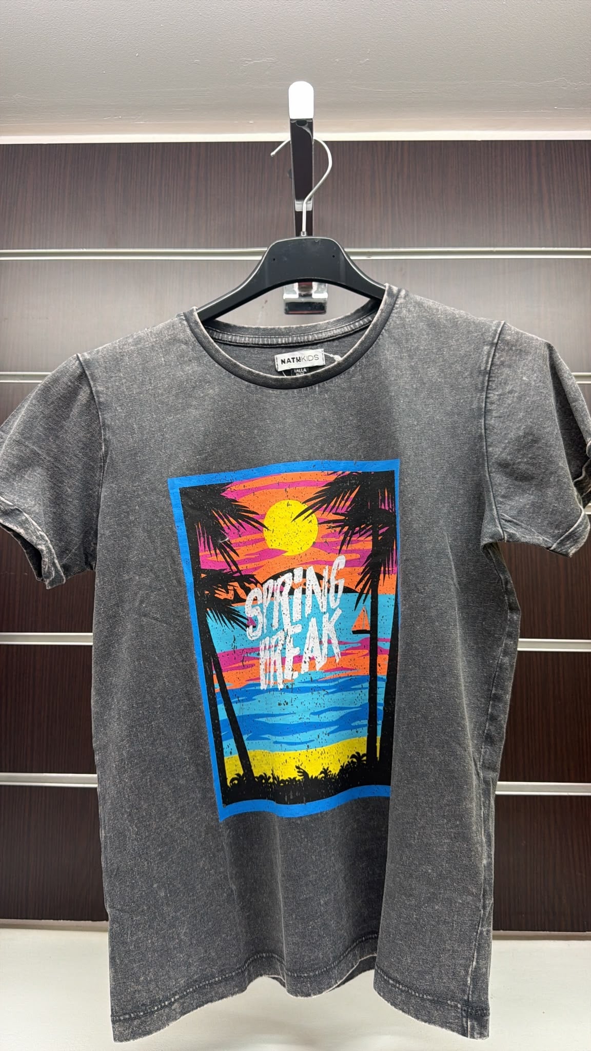 Camiseta niño Nath Kids gris Spring Break — fotografía del producto