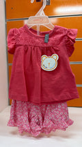 Conjunto bebé Losan coral con short floral — fotografía del producto