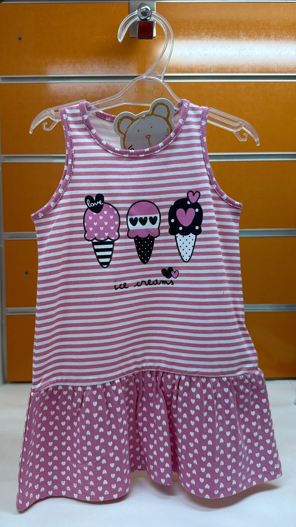 Vestido bebé niña Losan con helados — fotografía del producto