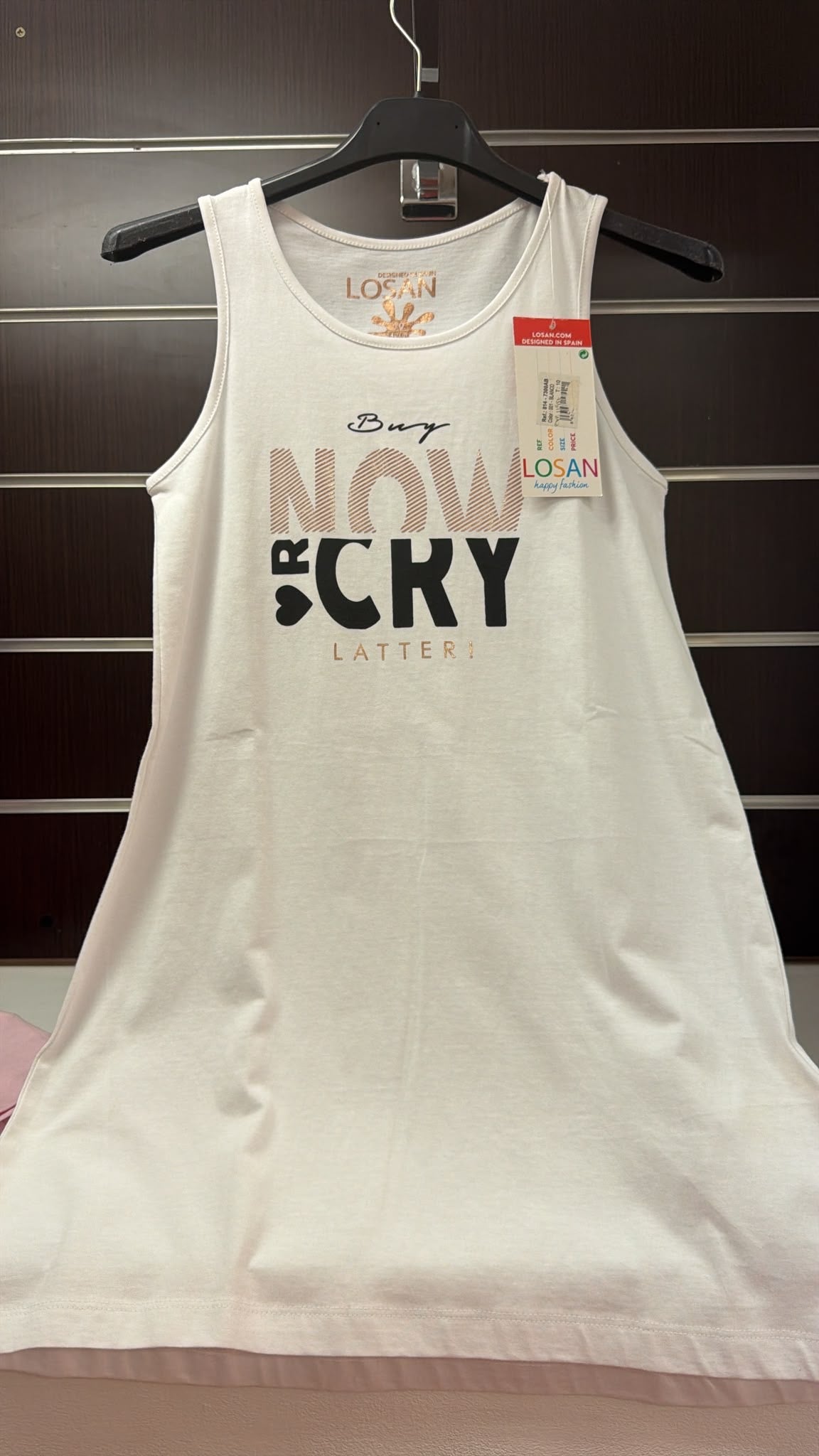 Vestido niña Losan Buy Now Cry Later — fotografía del producto
