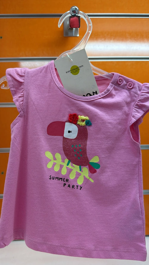Camiseta bebé Losan rosa tucán Summer Party — fotografía del producto