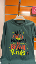 Camiseta niño Losan Be Brave verde — fotografía del producto