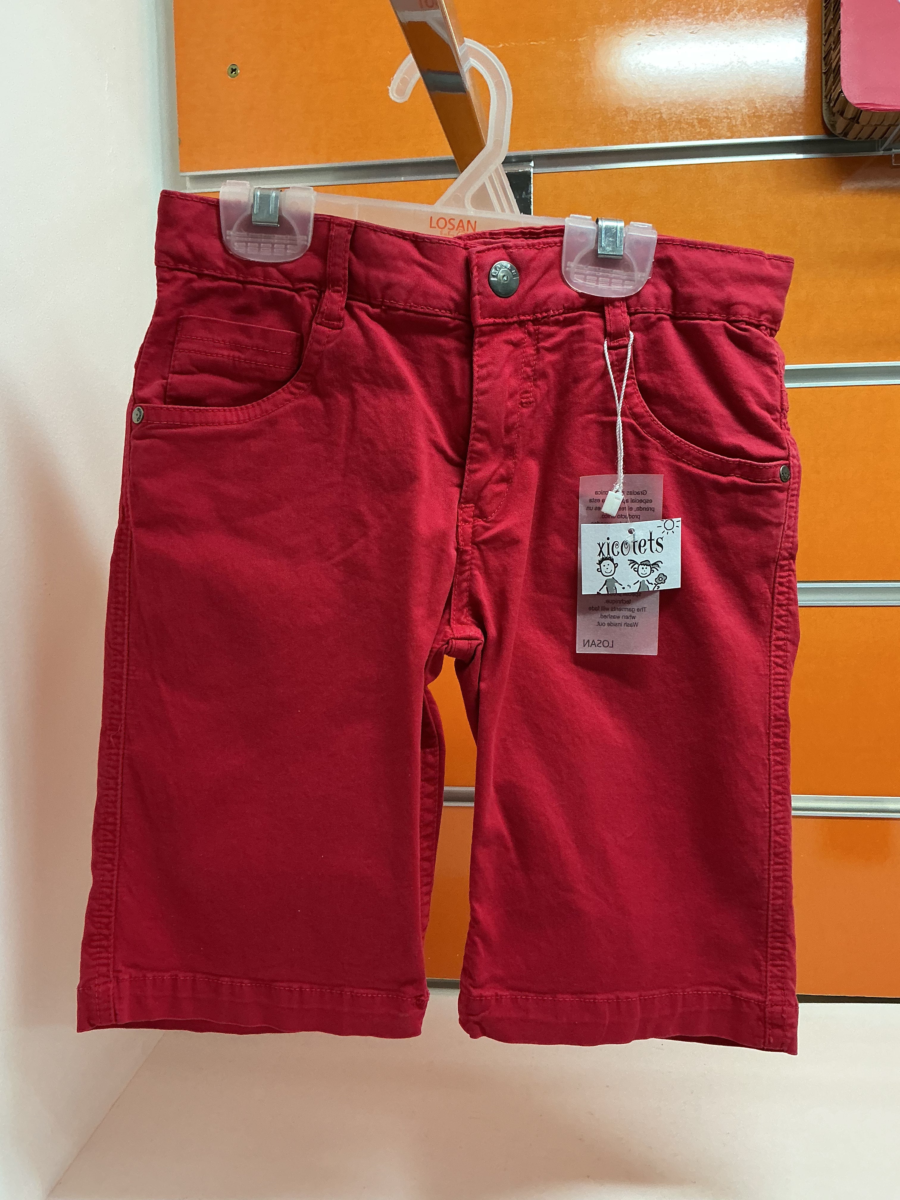 Bermuda infantil Losan roja — fotografía del producto