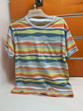 Camiseta infantil Losan de rayas multicolor con bolsillo — fotografía del producto