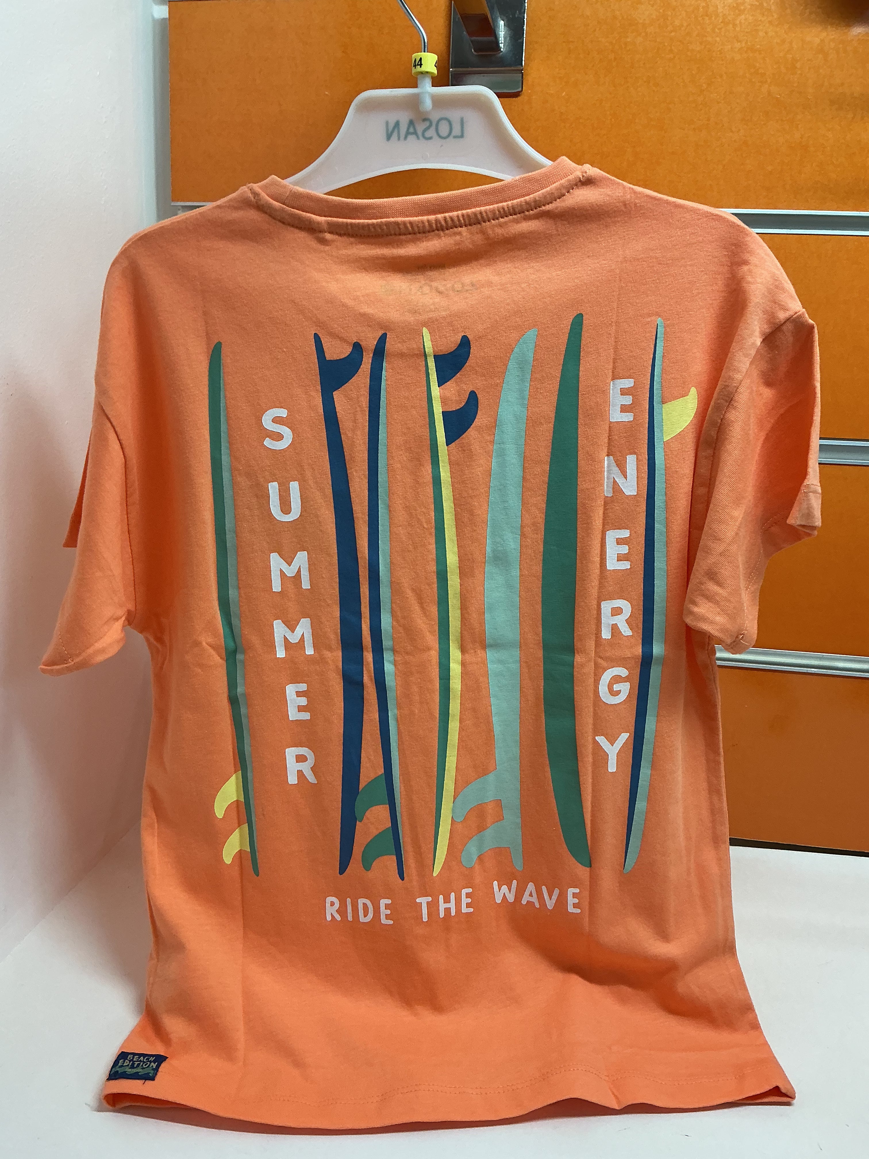Camiseta infantil Losan naranja “Summer Energy” — fotografía del producto