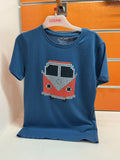 Camiseta infantil Losan azul con furgoneta pixel — fotografía del producto