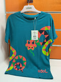 Camiseta infantil Losan azul con serpiente “Cool” — fotografía del producto